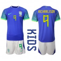 Dres Brazil Richarlison #9 Gostujuci za djecu SP 2022 Kratak Rukav (+ kratke hlače)